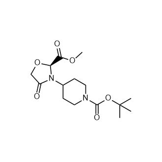 methyl (S)-3-(1-(tert-butoxycarbonyl)piperidin-4-yl)-4-oxooxazolidine-2-carboxylate|CS-0771201