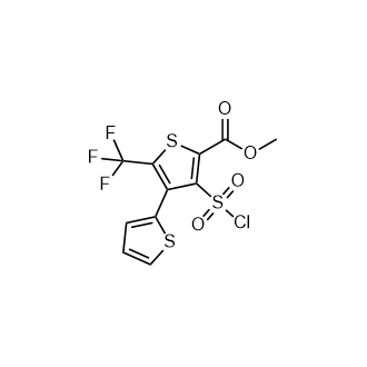 Methyl 3-chlorosulfonyl-4-thiophen-2-yl-5-(trifluoromethyl)thiophene-2-carboxylate|CS-0771497