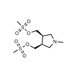 cis-1-Methyl-4-(methylsulfonyloxymethyl)pyrrolidin-3-yl]methyl methanesulfonate|CS-0771516
