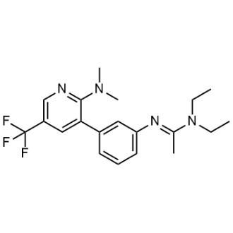 N'-[3-[2-(Dimethylamino)-5-(trifluoromethyl)pyridin-3-yl]phenyl]-N,N-diethylethanimidamide|CS-0771526