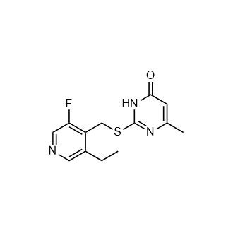 2-[(3-Ethyl-5-fluoropyridin-4-yl)methylsulfanyl]-4-methyl-1H-pyrimidin-6-one|CS-0771576