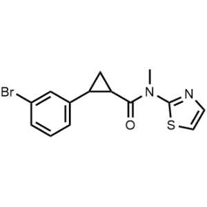 Cyclopropanecarboxamide, 2-(3-Bromophenyl)-N-methyl-N-2-thiazolyl-|CS-0772350