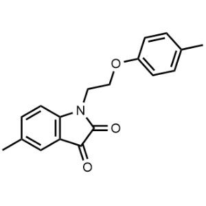 5-Methyl-1-[2-(4-methylphenoxy)ethyl]indole-2,3-dione|CS-0772352