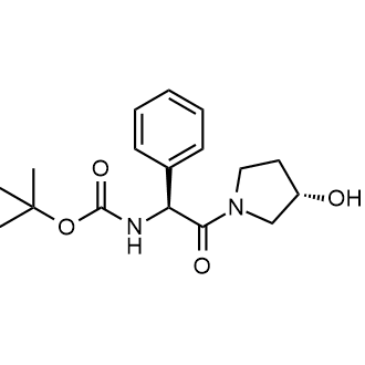 Tert-butyl ((S)-2-((S)-3-hydroxypyrrolidin-1-yl)-2-oxo-1-phenylethyl)carbamate|CS-0772842