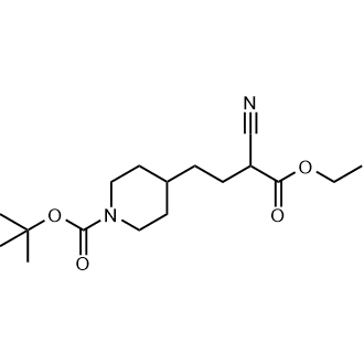Tert-butyl 4-(3-cyano-4-ethoxy-4-oxobutyl)piperidine-1-carboxylate|CS-0772983