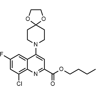 Butyl 8-chloro-6-fluoro-4-(1,4-dioxa-8-azaspiro[4.5]decan-8-yl)quinoline-2-carboxylate|CS-0773012