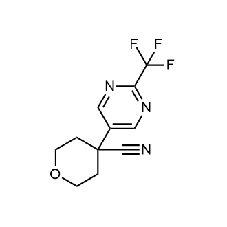 4-(2-(Trifluoromethyl)pyrimidin-5-yl)tetrahydro-2h-pyran-4-carbonitrile|CS-0773155