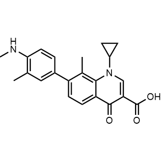 1-Cyclopropyl-8-methyl-7-(3-methyl-4-(methylamino)phenyl)-4-oxo-1,4-dihydroquinoline-3-carboxylic acid|CS-0773639