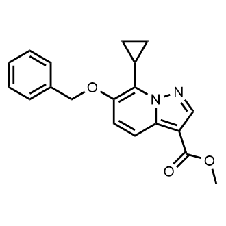 Methyl 6-(benzyloxy)-7-cyclopropylpyrazolo[1,5-a]pyridine-3-carboxylate|CS-0773654