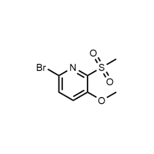 Pyridine, 6-bromo-3-methoxy-2-(methylsulfonyl)-|CS-0774888