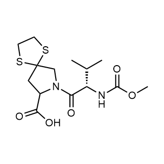 7-[(2S)-2-[(Methoxycarbonyl)amino]-3-methyl-1-oxobutyl]-1,4-dithia-7-azaspiro[4.4]nonane-8-carboxylic acid|CS-0775154