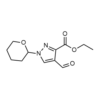 Ethyl 4-formyl-1-(tetrahydro-2H-pyran-2-yl)-1H-pyrazole-3-carboxylate|CS-0775159