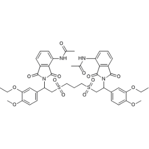 N,N'-(((Propane-1,3-diyldisulfonyl)bis(1-(3-ethoxy-4-methoxyphenyl)ethane-2,1-diyl))bis(1,3-dioxoisoindoline-2,4-diyl))diacetamide Apremilast Impurity|CS-0775439