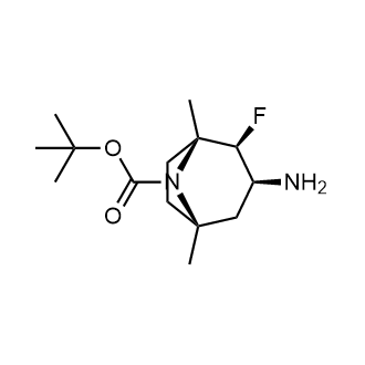 rel-tert-Butyl (1R,2S,3S,5S)-3-amino-2-fluoro-1,5-dimethyl-8-azabicyclo[3.2.1]octane-8-carboxylate|CS-0775588