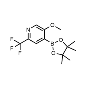 5-Methoxy-4-(4,4,5,5-tetramethyl-1,3,2-dioxaborolan-2-yl)-2-(trifluoromethyl)pyridine|CS-0775608