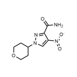 4-Nitro-1-(tetrahydro-2h-pyran-4-yl)-1h-pyrazole-3-carboxamide|CS-0776580