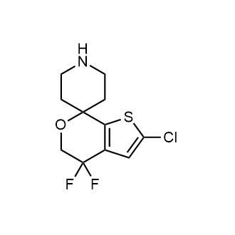 2'-Chloro-4',4'-difluoro-4',5'-dihydrospiro[piperidine-4,7'-thieno[2,3-c]pyran]|CS-0776726
