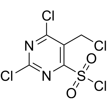 2,6-Dichloro-5-(chloromethyl)pyrimidine-4-sulfonyl chloride|CS-0777315