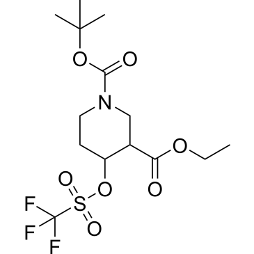 1-(tert-Butyl) 3-ethyl 4-(((trifluoromethyl)sulfonyl)oxy)piperidine-1,3-dicarboxylate|CS-0777522