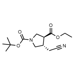 1-(tert-Butyl) 3-ethyl (3S,4S)-4-(cyanomethyl)pyrrolidine-1,3-dicarboxylate|CS-0781196