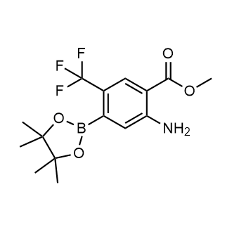 Methyl 2-amino-4-(4,4,5,5-tetramethyl-1,3,2-dioxaborolan-2-yl)-5-(trifluoromethyl)benzoate|CS-0781611