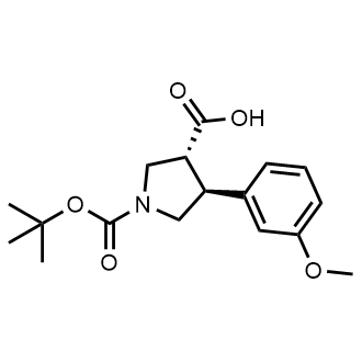 (3R,4S)-1-(Tert-Butoxycarbonyl)-4-(3-methoxyphenyl)pyrrolidine-3-carboxylic acid|CS-0782159