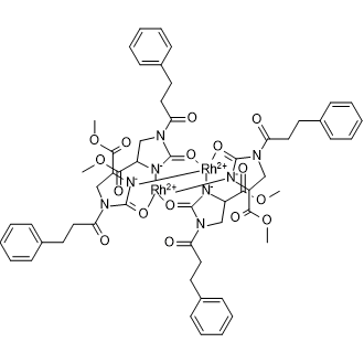 Rhodium, tetrakis[μ-[methyl 2-oxo-1-(1-oxo-3-phenylpropyl)-4-imidazolidinecarboxylato-N3:O2]]di-, Rh-Rh|CS-0782325