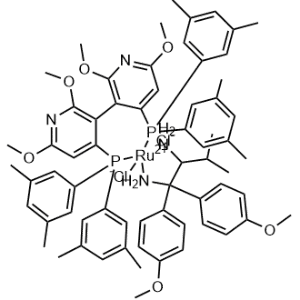 [(3R)-4,4'-Bis[bis(3,5-dimethylphenyl)phosphino-κP]-2,2',6,6'-tetramethoxy[3,3'-bipyridine]][(2R)-1,1-bis(4-methoxyphenyl)-3-methyl-1,2-butanediamine-κN1,κN2]dichlororuthenium|CS-0782424
