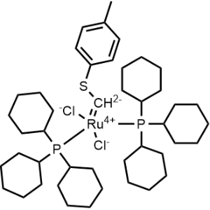 Bis(tricyclohexylphosphine)[(4-methylphenylthio)methylene]ruthenium(II) dichloride|CS-0782429