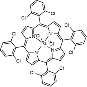Ruthenium, dichloro[5,10,15,20-tetrakis(2,6-dichlorophenyl)-21H,23H-porphinato(2-)-κN21,κN22,κN23,κN24]-, (OC-6-12)-|CS-0782439