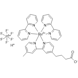 Bis(2,2'-bipyridyl)(4-methyl-4’-carboxypropyl-2,2'-bipyridyl) ruthenium(II) bishexafluorophosphate|CS-0782441