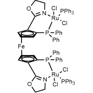 [μ-[(2R,2′S)-1,1′-Bis[(4S)-4-(1,1-dimethylethyl)-4,5-dihydro-2-oxazolyl-κN3]-2,2′-bis(diphenylphosphino-κP)ruthenocene]]tetrachlorobis(triphenylphosphine)diruthenium|CS-0782457
