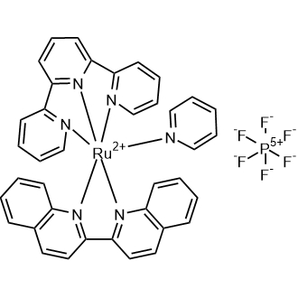 Ruthenium(2+), (2,2′-biquinoline-κN1,κN1')(pyridine)(2,2':6',2''-terpyridine-κN1,κN1',κN1'')-, (OC-6-32)-, hexafluorophosphate(1-) 1:2|CS-0782483