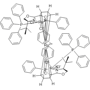 [μ-[(2S,2′S)-1,1′-bis[(4S)-4-(1,1-dimethylethyl)-4,5-dihydro-2-oxazolyl-κN3]-2,2′-bis(diphenylphosphino-κP)ruthenocene]]tetrachlorobis(triphenylphosphine)diRuthenium|CS-0782508