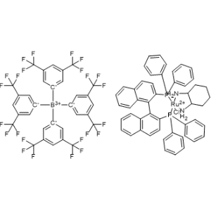 Chloro[(R)-2,2'-bis(diphenylphosphino)-1,1'-binaphthyl][(1R,2R)-cyclohexane-1,2-diamine]ruthenium(II) tetrakis[3,5-bis(trifluoromethyl)phenyl]borate|CS-0782533