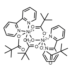 μ-Aquabis(2,2'-bipyridine-κN1,κN1')bis[μ-(2,2-dimethylpropanoato-κO:κO')]bis(2,2-dimethylpropanoato-κO)dinickel|CS-0782625