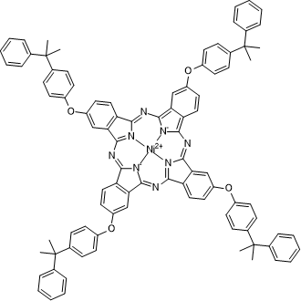 29H,31H-Phthalocyanine, 2,9,16,23-tetrakis[4-(1-methyl-1-phenylethyl)phenoxy]-, nickel complex|CS-0782628