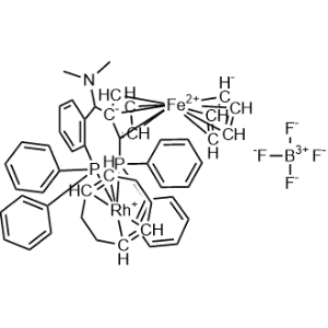 Rhodium(1+), [(1,2,5,6-η)-1,5-cyclooctadiene][(2R)-1-[(R)-(dimethylamino)[2-(diphenylphosphino-κP)phenyl]methyl]-2-(diphenylphosphino-κP)ferrocene]-, tetrafluoroborate|CS-0782782