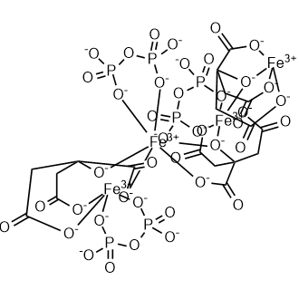 Ferrate(12-), tris[diphosphato(4-)-κO,κO′′][μ-[2-(hydroxy-κO:κO)-1,2,3-propanetricarboxylato(4-)-κO1,κO2,κO3]][μ-[2-(hydroxy-κO:κO)-1,2,3-propanetricarboxylato(4-)-κO1,κO2,κO3:κO2]][μ-[2-(hydroxy-κO:κO)-1,2,3-propanetricarboxylato(4-)-κO1,κO3:κO2]]tetra-|CS-0782826