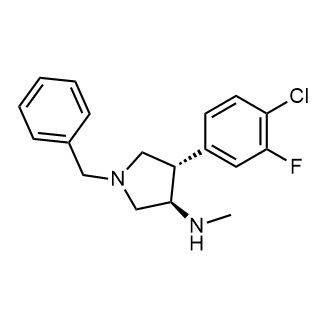 rel-(3R,4S)-4-(4-Chloro-3-fluorophenyl)-N-methyl-1-(phenylmethyl)-3-pyrrolidinamine|CS-0782896
