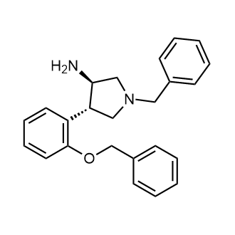 rel-(3R,4S)-4-[2-(Phenylmethoxy)phenyl]-1-(phenylmethyl)-3-pyrrolidinamine|CS-0782922