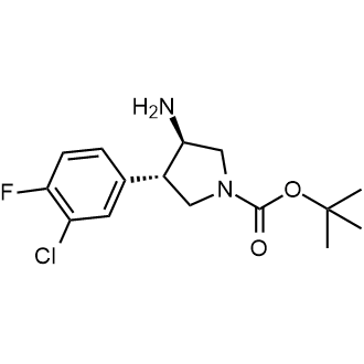 rel-(3R,4S)-tert-Butyl 3-amino-4-(3-chloro-4-fluorophenyl)pyrrolidine-1-carboxylate|CS-0782926