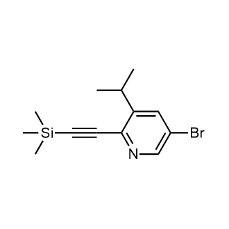 5-Bromo-3-isopropyl-2-((trimethylsilyl)ethynyl)pyridine|CS-0783390
