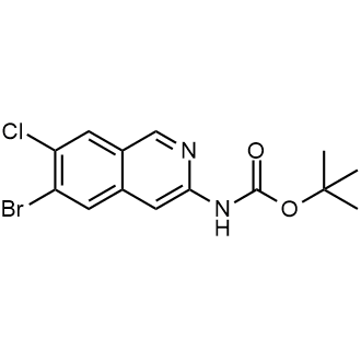 tert-Butyl (6-bromo-7-chloroisoquinolin-3-yl)carbamate|CS-0783538