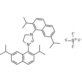 1H-Imidazolium, 1,3-bis[2,7-bis(1-methylethyl)-1-naphthalenyl]-4,5-dihydro-, tetrafluoroborate(1-) 1:1|CS-0784388