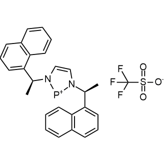 2,3-Dihydro-1,3-bis[(1S)-1-(1-naphthalenyl)ethyl]-1H-1,3,2-diazaphosphol-2-ium trifluoromethanesulfonate|CS-0784425