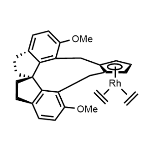 (Diethylene)(13bS)-7,13-Dimethoxy-1,2,3,4,10,12-hexahydro-8H-cyclopenta[5,6]cyclonona[1,2,3-cd:1,9,8-c'd']diindene Rhodium(I)|CS-0784479