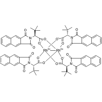 Rhodium, tetrakis[μ-[(αS)-α-(1,1-dimethylethyl)-1,3-dihydro-1,3-dioxo-2H-benz[f]isoindole-2-acetato-κO2:κO2′]]di-, Rh-Rh|CS-0784527