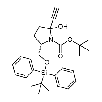 tert-Butyl (5S)-5-(((tert-butyldiphenylsilyl)oxy)methyl)-2-ethynyl-2-hydroxypyrrolidine-1-carboxylate|CS-0784703