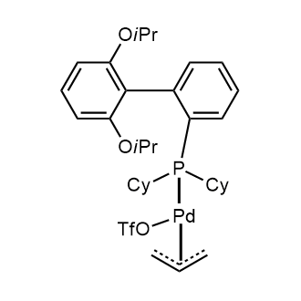 (2-Dicyclohexylphosphino-2',6'-di-i-propoxy-1,1'-biphenyl)(η3-2-propen-1-yl)palladium(II) trifluoromethanesulfonate|CS-0784724